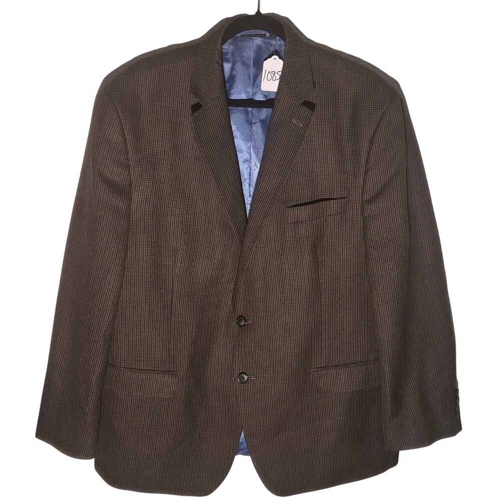 Chaps Men's Brown Suit Jacket - Classic Style, Size 46R
